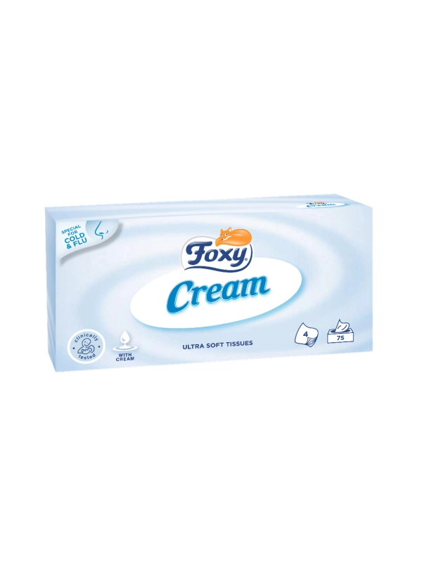 Chusteczki Foxy Cotton chusteczki kosmetyczne 1x90szt 3 warstwowe